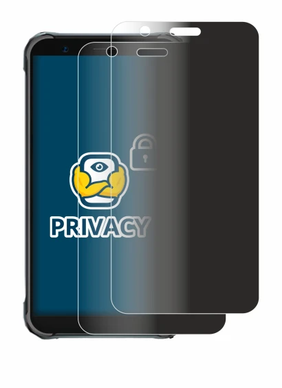 Image of the device Blackview BV4900 Pro with a wide variety of screen protectors.