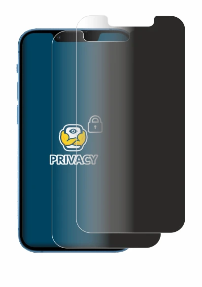 Image of the device Apple iPhone 13 mini with a wide variety of screen protectors.