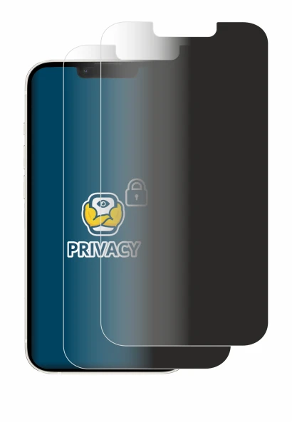 Image of the device Apple iPhone 13 with a wide variety of screen protectors.