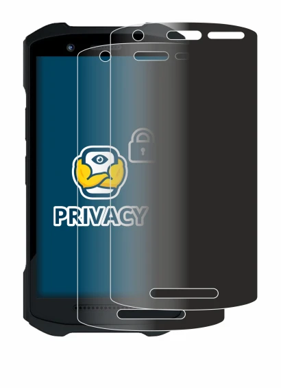 Image of the device Zebra TC26 with a wide variety of screen protectors.