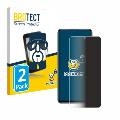 Front side of a product packaging with the brand logo BROTECT. Next to it is the device Xiaomi Mi 11X shown with the correspon
