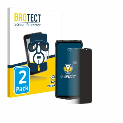 Front side of a product packaging with the brand logo BROTECT. Next to it is the device Ulefone Power Armor 13 shown with the 