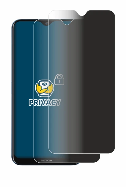 Image of the device Nokia G50 with a wide variety of screen protectors.