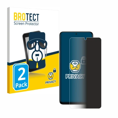 Front side of a product packaging with the brand logo BROTECT. Next to it is the device Xiaomi Redmi Note 11 Pro+ 5G shown wit