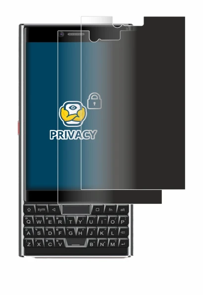 Image of the device Unihertz Titan Slim with a wide variety of screen protectors.