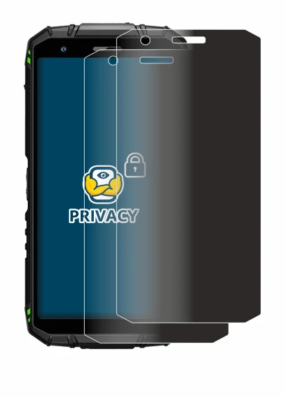 Image of the device Doogee S41 Pro with a wide variety of screen protectors.