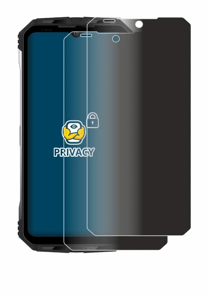 Image of the device Doogee S100 with a wide variety of screen protectors.