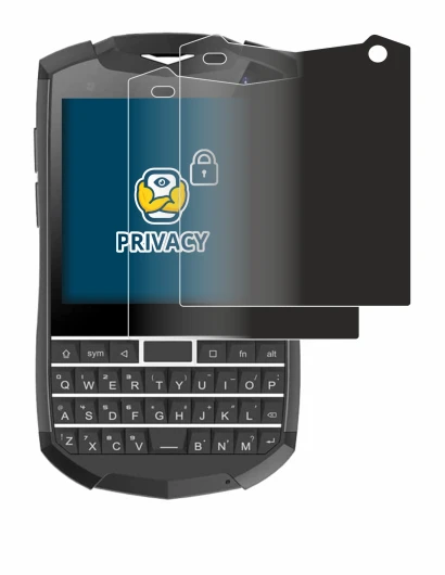 Image of the device Unihertz Titan Pocket with a wide variety of screen protectors.