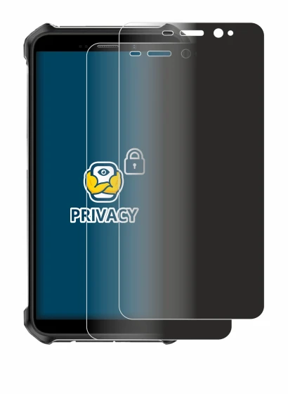 Image of the device Ulefone Armor X12 Pro with a wide variety of screen protectors.