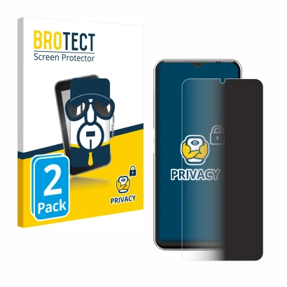 Front side of a product packaging with the brand logo BROTECT. Next to it is the device Emporia Smart 6 shown with the corresp