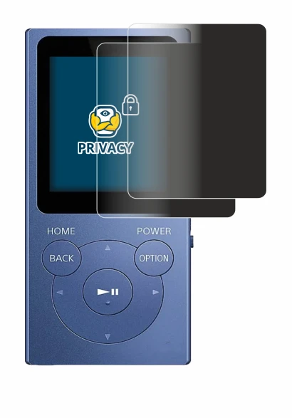 Image of the device Sony Walkman NW-E394 with a wide variety of screen protectors.