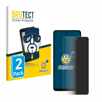 Front side of a product packaging with the brand logo BROTECT. Next to it is the device HMD Pulse Pro shown with the correspon