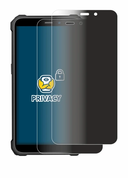 Image of the device Oukitel WP32 with a wide variety of screen protectors.