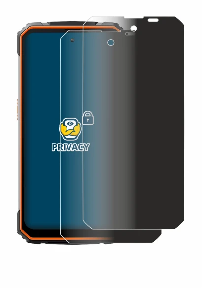 Image of the device Blackview BV8100 with a wide variety of screen protectors.
