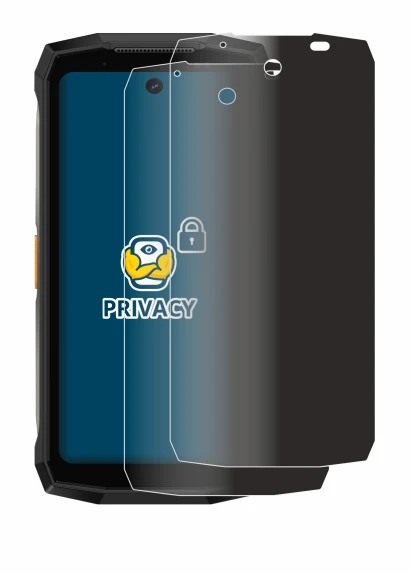 Image of the device Ulefone Armor Mini 20 Pro with a wide variety of screen protectors.