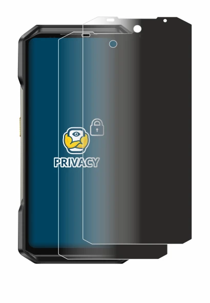 Image of the device Ulefone Armor 27 with a wide variety of screen protectors.