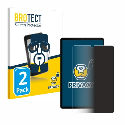 Front side of a product packaging with the brand logo BROTECT. Next to it is the device Lenovo Legion Tab Gen 3 shown with the