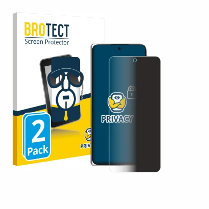 Front side of a product packaging with the brand logo BROTECT. Next to it is the device Oppo Find N5 shown with the correspond