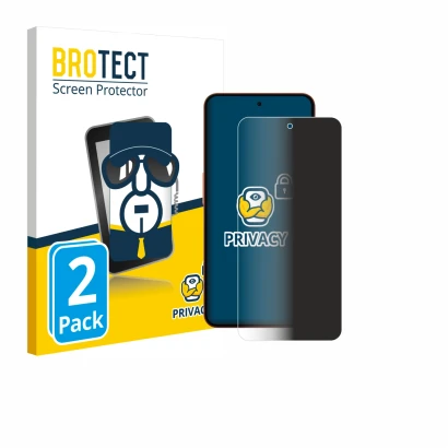 Front side of a product packaging with the brand logo BROTECT. Next to it is the device Nothing CMF Phone 2 Pro shown with the