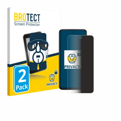 Front side of a product packaging with the brand logo BROTECT. Next to it is the device TCL 60 5G shown with the corresponding
