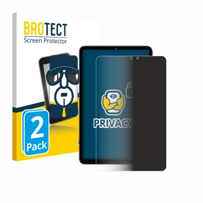 Front side of a product packaging with the brand logo BROTECT. Next to it is the device Alldocube iPlay 70 mini Pro shown with