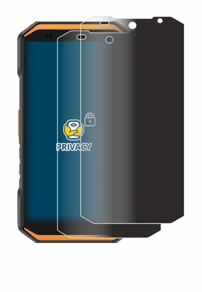 Image of the device Ulefone Armor X32 Pro with a wide variety of screen protectors.