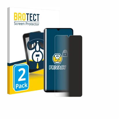 Front side of a product packaging with the brand logo BROTECT. Next to it is the device Samsung Galaxy A07 shown with the corr