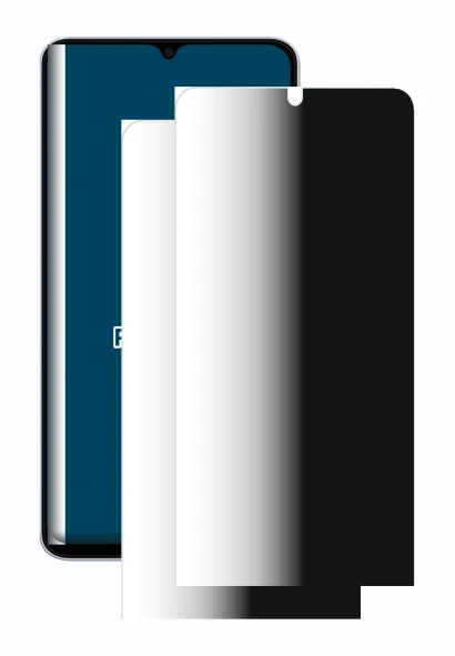 Image of the device Samsung Galaxy A07 with a wide variety of screen protectors.