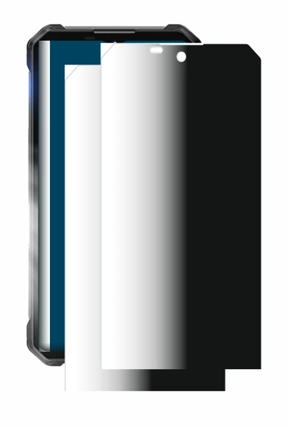 Image of the device Oukitel WP53 Pro with a wide variety of screen protectors.