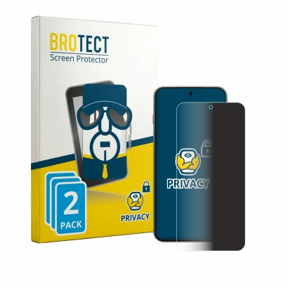 Front side of a product packaging with the brand logo BROTECT. Next to it is the device OnePlus 13s shown with the correspondi