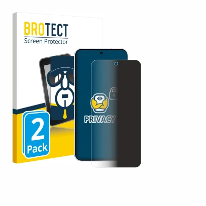 Front side of a product packaging with the brand logo BROTECT. Next to it is the device Oppo Find X8s shown with the correspon