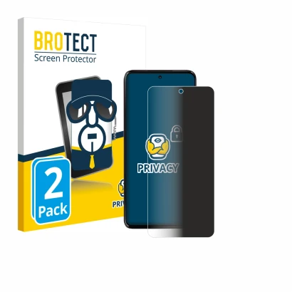Front side of a product packaging with the brand logo BROTECT. Next to it is the device Motorola Moto G17 Power shown with the