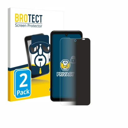 Front side of a product packaging with the brand logo BROTECT. Next to it is the device Sunmi L3 shown with the corresponding 