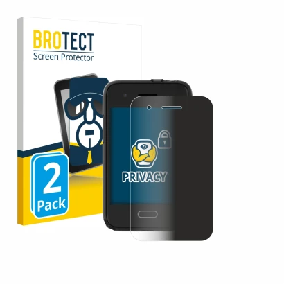 Front side of a product packaging with the brand logo BROTECT. Next to it is the device Xplora One shown with the correspondin