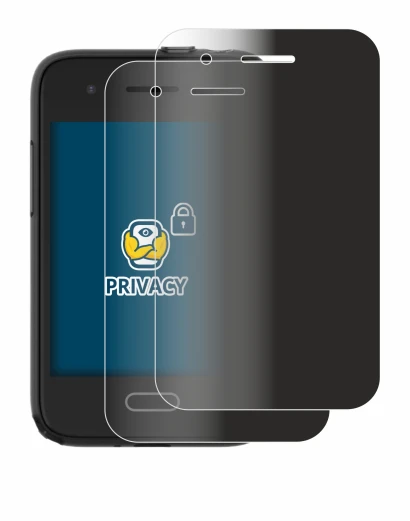Image of the device Xplora One with a wide variety of screen protectors.