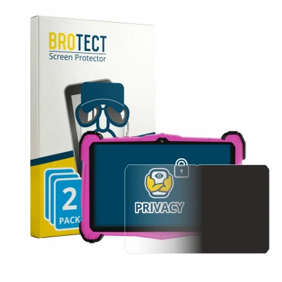 Front side of a product packaging with the brand logo BROTECT. Next to it is the device EagleSoar E_764_EEA-P shown with the c
