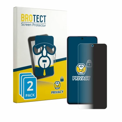 Front side of a product packaging with the brand logo BROTECT. Next to it is the device Oukitel C26 shown with the correspondi