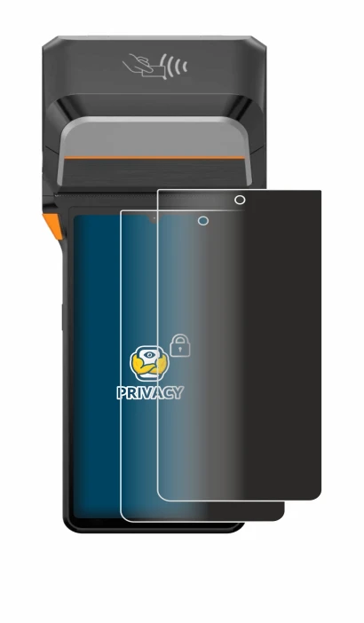 Image of the device Sunmi V3 Plus with a wide variety of screen protectors.