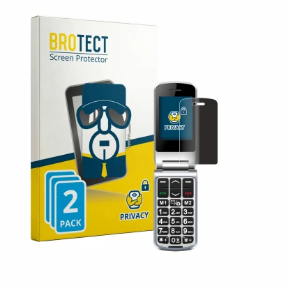 Front side of a product packaging with the brand logo BROTECT. Next to it is the device Sweetlink F1PLUS shown with the corres