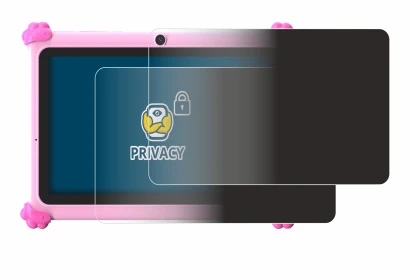 Image of the device Ascrecem KIDS710 7" with a wide variety of screen protectors.