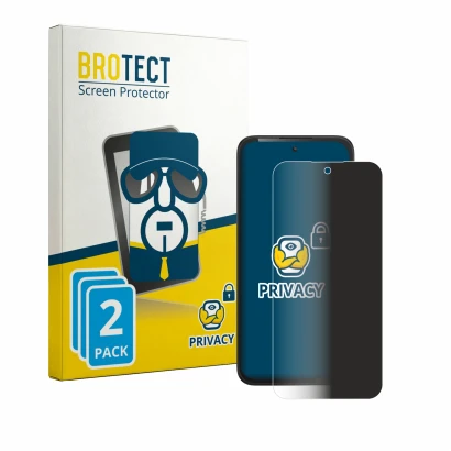 Front side of a product packaging with the brand logo BROTECT. Next to it is the device TCL K70 4G shown with the correspondin