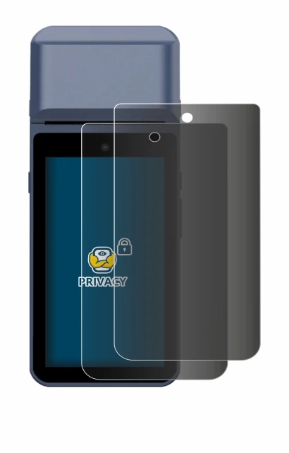 Image of the device Pax M9200 with a wide variety of screen protectors.
