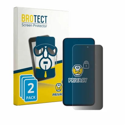 Front side of a product packaging with the brand logo BROTECT. Next to it is the device Xiaomi Redmi Note 17 Pro Max shown wit