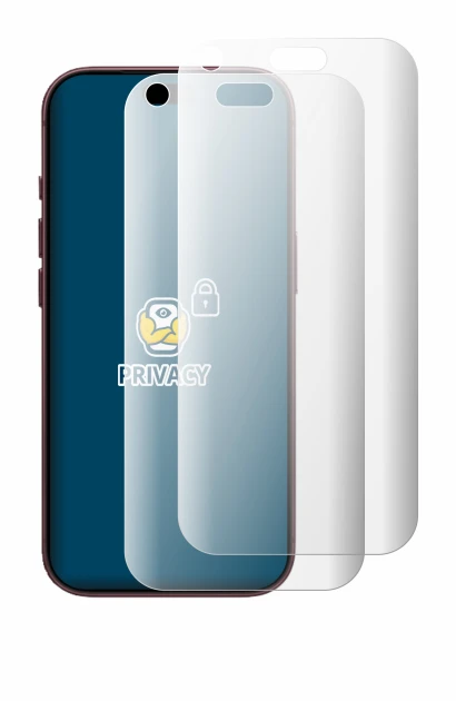 Image of the device Apple iPhone 18 Pro with a wide variety of screen protectors.