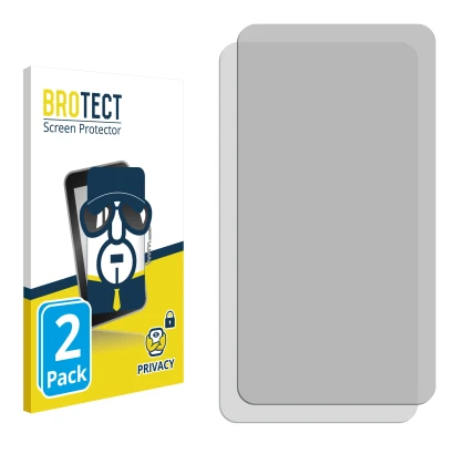 Front side of a product packaging with the brand logo BROTECT. Next to it is the corresponding screen protector.