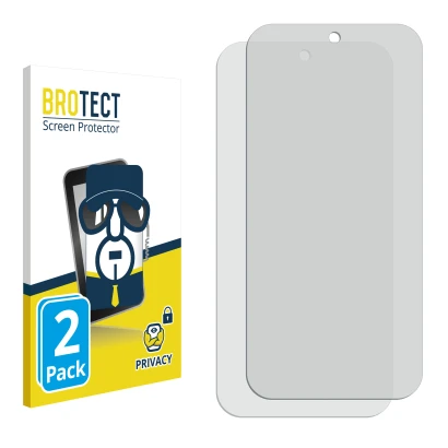 Front side of a product packaging with the brand logo BROTECT. Next to it is the corresponding screen protector.