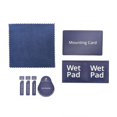 Components of the accessory kit with cleaning and microfiber cloth