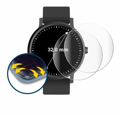 Image of the device Watches (Circular, ø: 32 mm) with a wide variety of screen protectors.