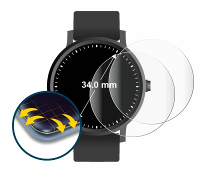 Image of the device Watches (Circular, ø: 34 mm) with a wide variety of screen protectors.