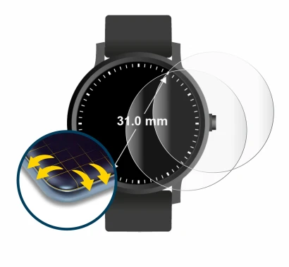 Image of the device Watches (circular, ø: 31 mm) with a wide variety of screen protectors.